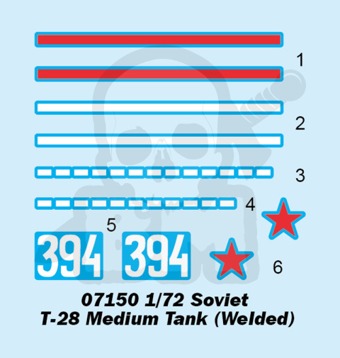 Trumpeter 07150 Soviet T-28 Medium Tank (Welded) 1:72