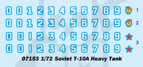 Trumpeter 07153 Czołg ciężki T-10A 1:72