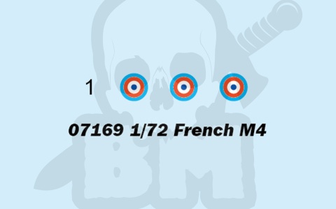 Trumpeter 07169 French M4 Sherman 1:72