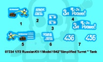Trumpeter 07234 Ciężki czołg KW-1 (mod 1942) 1:72
