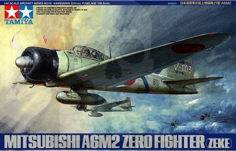 1:48 Tamiya 61016 Mitsubishi A6M2 Type 21 Zero Fighter ZEKE