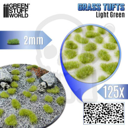 Static Grass Tufts 2mm - Light Green