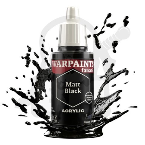 The Army Painter: Warpaints - Fanatic - Matt Black 18ml farbka