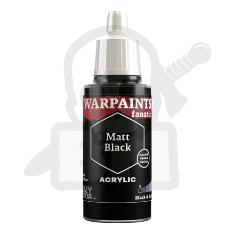 The Army Painter: Warpaints - Fanatic - Matt Black 18ml farbka