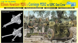 1:35 105mm Howitzer M2A1 & Carriage M2A2 w/USMC Gun Crew - 1+4