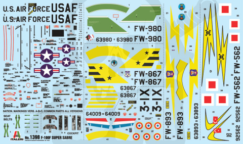1:72 1398 F-100F Super Sabre