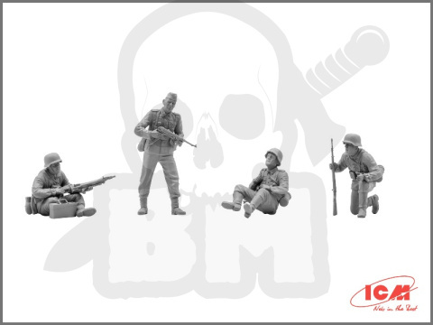 German Tank Riders (1942-1945) 4 figures 1:35