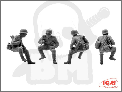 German Tank Riders (1942-1945) 4 figures 1:35