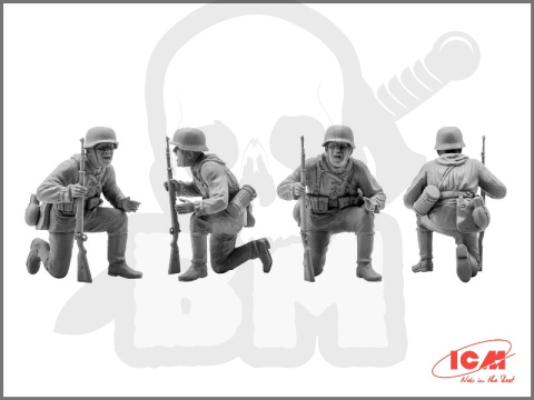 German Tank Riders (1942-1945) 4 figures 1:35