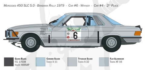 1:24 Mercedes-Benz 450SLC Rallye Bandama 1979