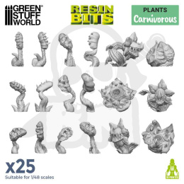 3D printed set Carnivorous Plants - drapieżne rośliny 25 szt.