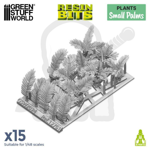 3D printed set Small Palms - małe palmy 15 szt.