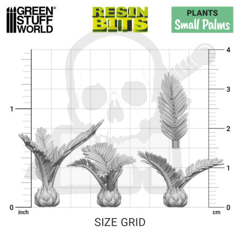 3D printed set Small Palms - małe palmy 15 szt.