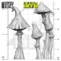 3D printed set Goblin Mushrooms XL - Wielkie Grzyby Goblinów 6 szt.