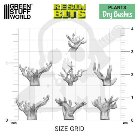3D printed set RDry Bushes - suche krzaki 20 szt.