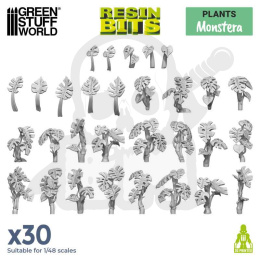 3D printed set Monstera Plant - rośliny 30 szt.