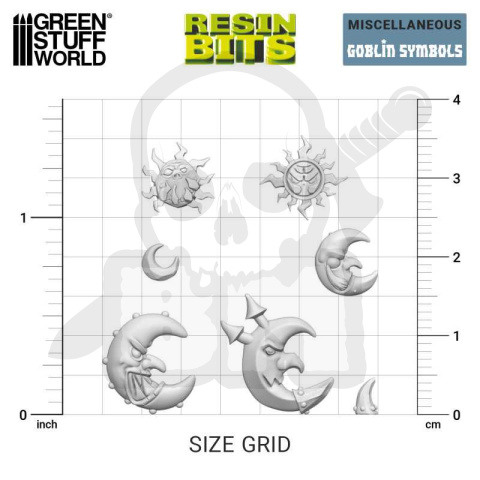 3D printed set Goblin Symbols - symbole Goblinów 36 szt.
