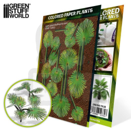 Colored Paper Plants - Ground Palm - papierowe rośliny