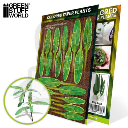 Colored Paper Plants - Musa Trees - papierowe rośliny