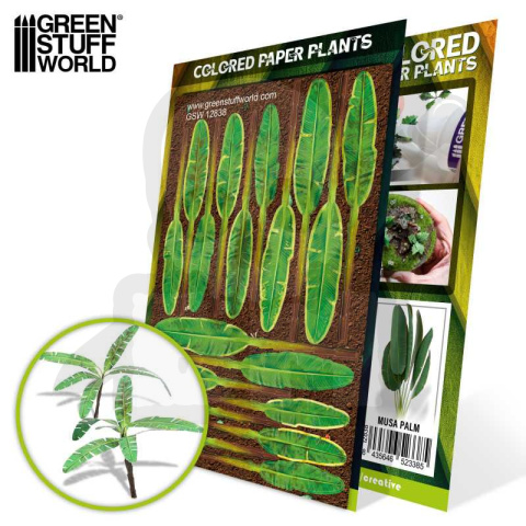 Colored Paper Plants - Musa Trees - papierowe rośliny