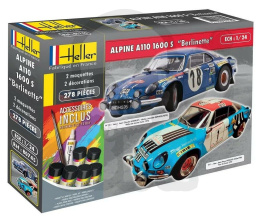 Heller 85745 Starter Set - 2 modele Alpine A110 1600S Berlinette 1:24