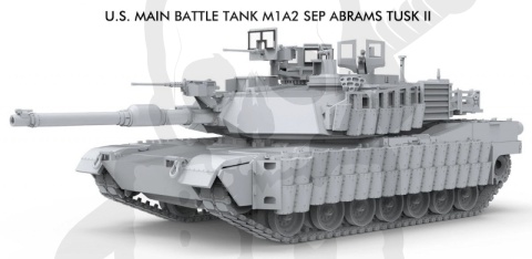 Meng 72-003 U.S. Main Battle Tank M1A2 SEP Abrams Tusk II