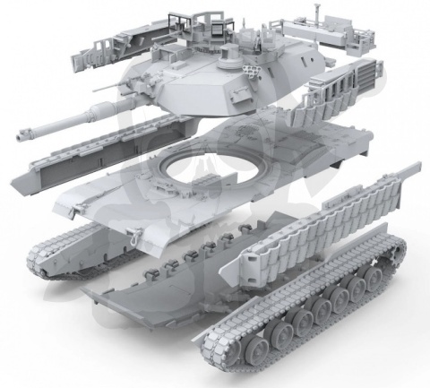 Meng 72-003 U.S. Main Battle Tank M1A2 SEP Abrams Tusk II