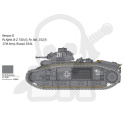 1:56 Francuski czołg ciężki Char B1 Bis II Wojna światowa