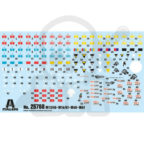 1:56 Italian Tanks M13/40 M14/41 and Semoventi M40 M41