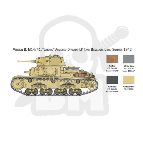 1:56 Italian Tanks M13/40 M14/41 and Semoventi M40 M41