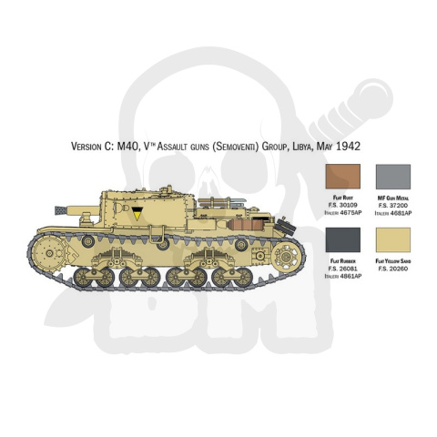 1:56 Italian Tanks M13/40 M14/41 and Semoventi M40 M41