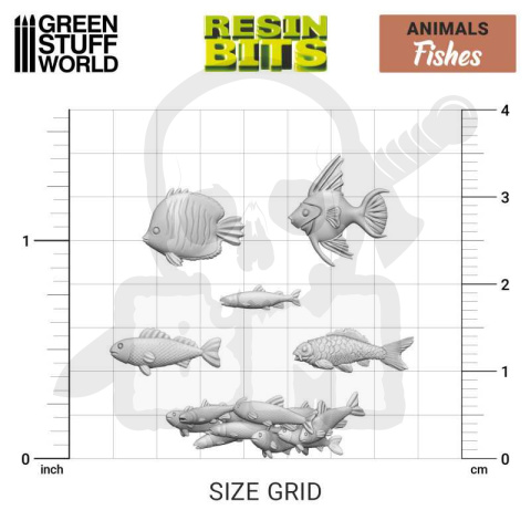 3D printed set - Fish Collection - ryby 30 szt.