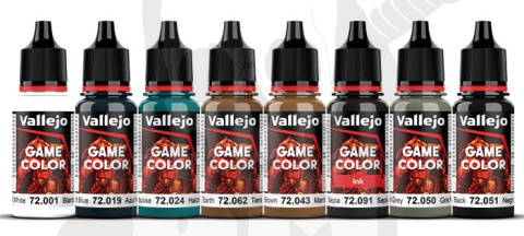 Vallejo 72193 Game Color Zestaw 8 farb - Non Metallic Metal