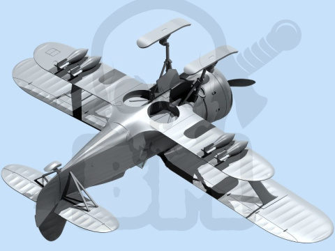 I-153 (winter version) WWII Soviet Biplane Fighter 1:48
