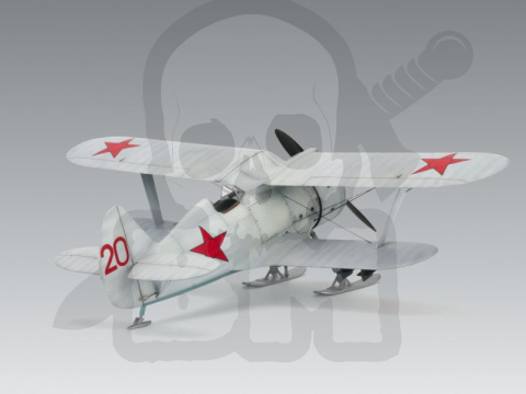 I-153 (winter version) WWII Soviet Biplane Fighter 1:48