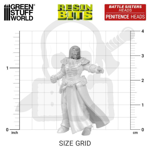 3D Printed DakkaDakka - Battle Sisters of Repentance Penitence Heads