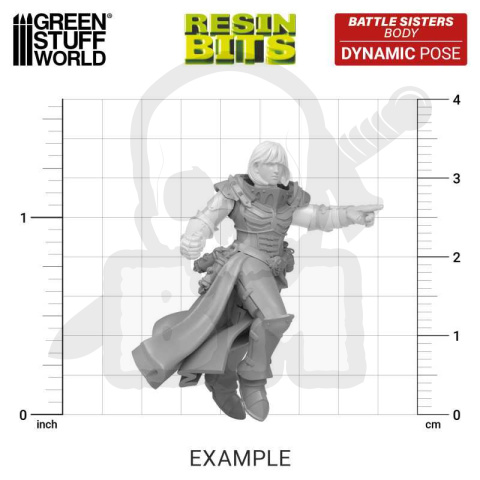 3D Printed DakkaDakka - Battle Sisters of Repentance - Dynamic Pose Bodys