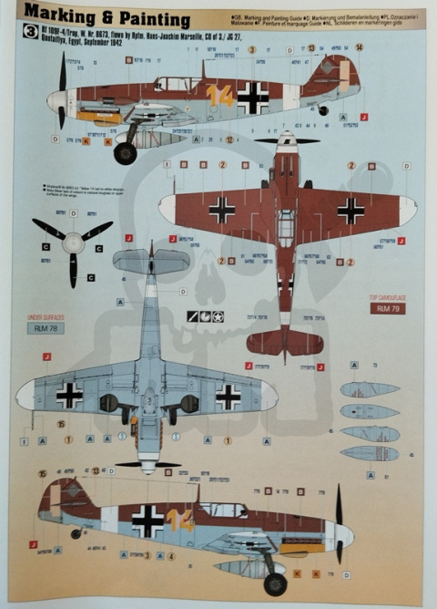 Mistercraft F-240 Messerschmitt Bf-109 F-4 Hans-Joachim Marseille 1:48