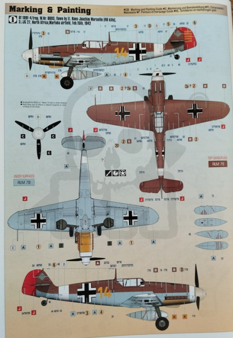 Mistercraft F-240 Messerschmitt Bf-109 F-4 Hans-Joachim Marseille 1:48