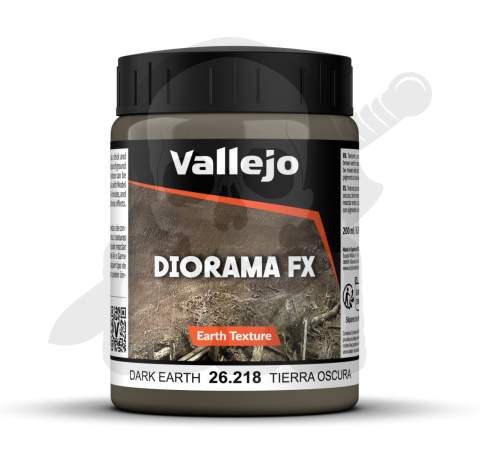 Vallejo 26218 Diorama FX - Earth Textures - Dark Earth (200 ml)