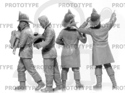 American Fire Truck Crew (1910s) 4 figures 1:35