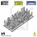 3D printed set Human Skeletons 1:48 - ludzkie szkielety 4 szt.