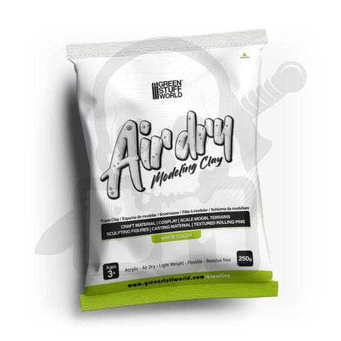 Air Dry Foam Clay 250gr. - White - biała glinka