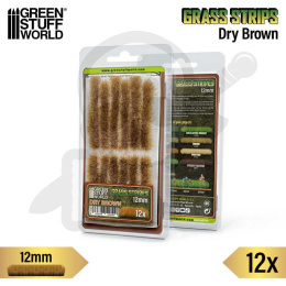 Grass Tuft Strips 12 mm - Dry Brown - paski trawy