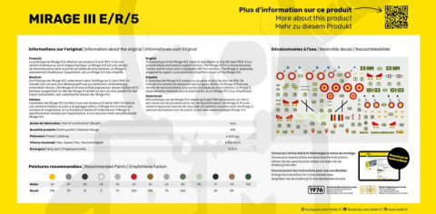 Heller 80323 Mirage III E/R/5 1:72