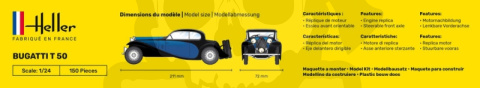 Heller 80706 Bugatti T.50 1:24