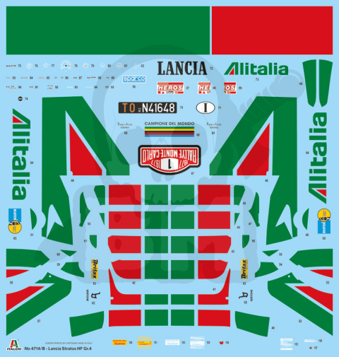 1:12 Lancia stratos HF Gr.4 Monte Carlo 1977