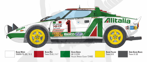 1:12 Lancia stratos HF Gr.4 Monte Carlo 1977