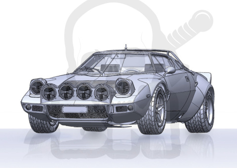 1:12 Lancia stratos HF Gr.4 Monte Carlo 1977