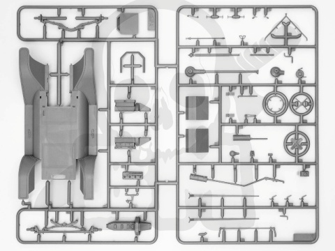 Ford Model T 1914 Firetruck American Car 1:24